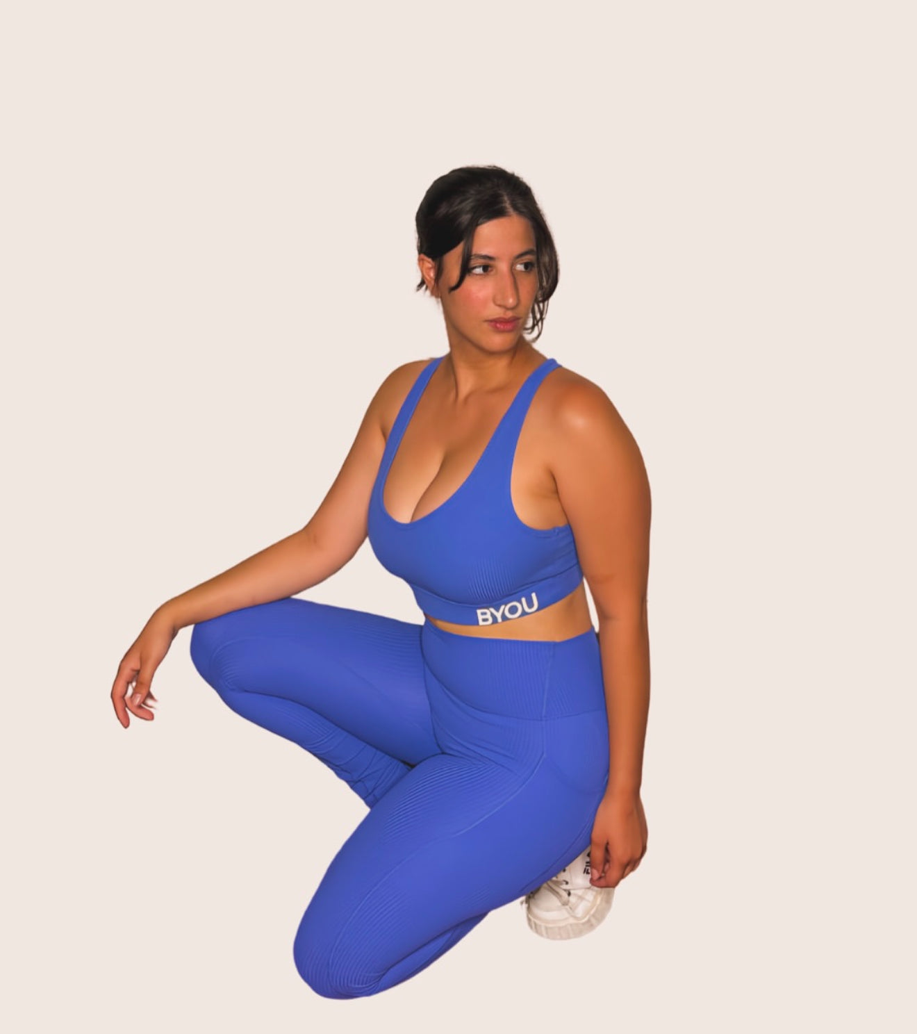 BYOU® MELBOURNE - Ribbed Seamless Leggings - LAVENDER