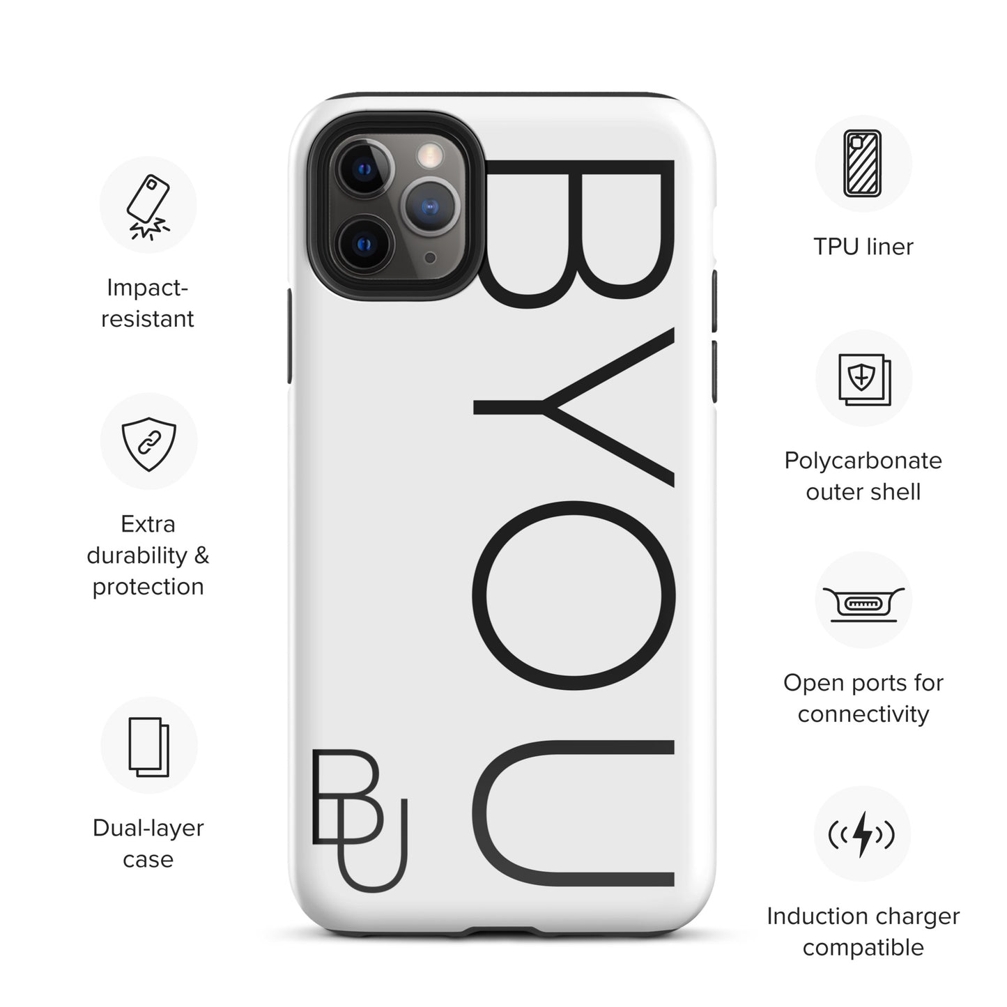 BYOU® LOGO Tough Case for iPhone®