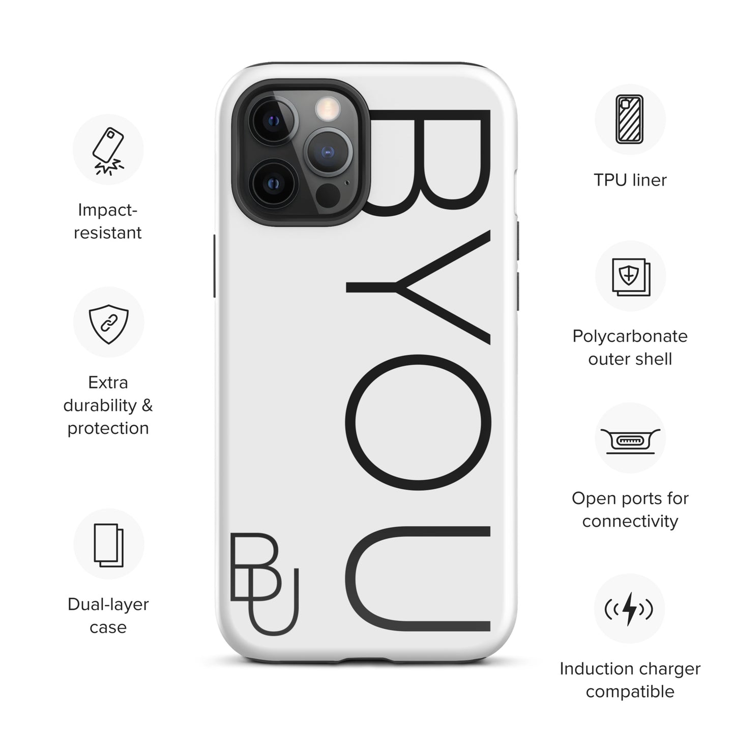 BYOU® LOGO Tough Case for iPhone®