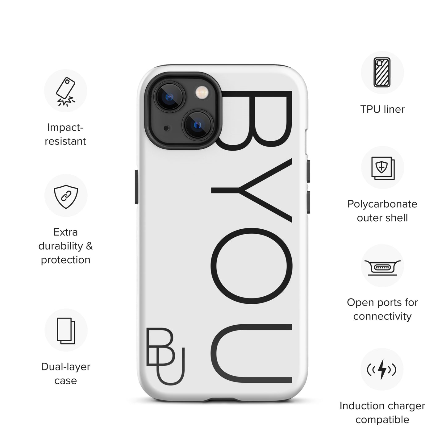 BYOU® LOGO Tough Case for iPhone®