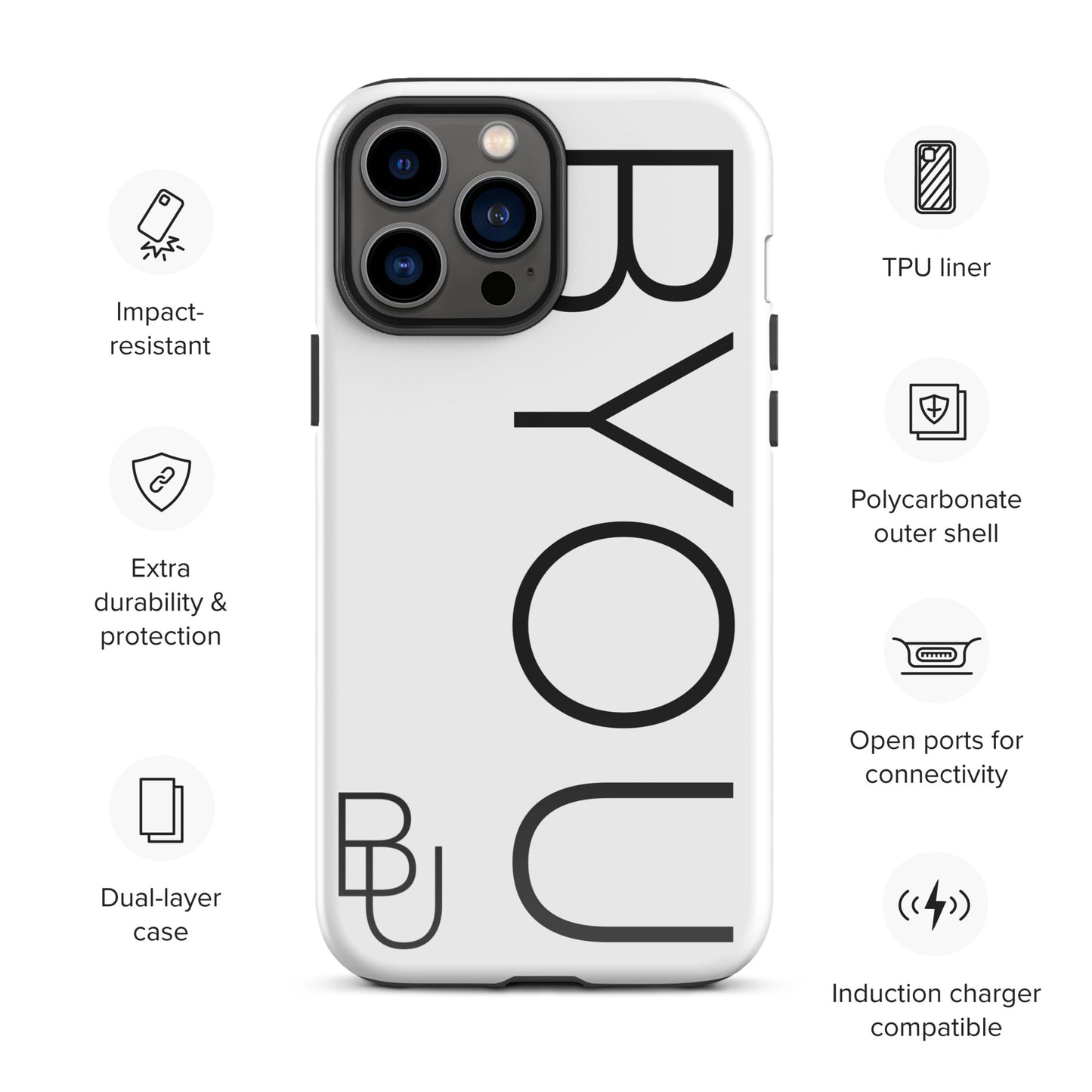 BYOU® LOGO Tough Case for iPhone®