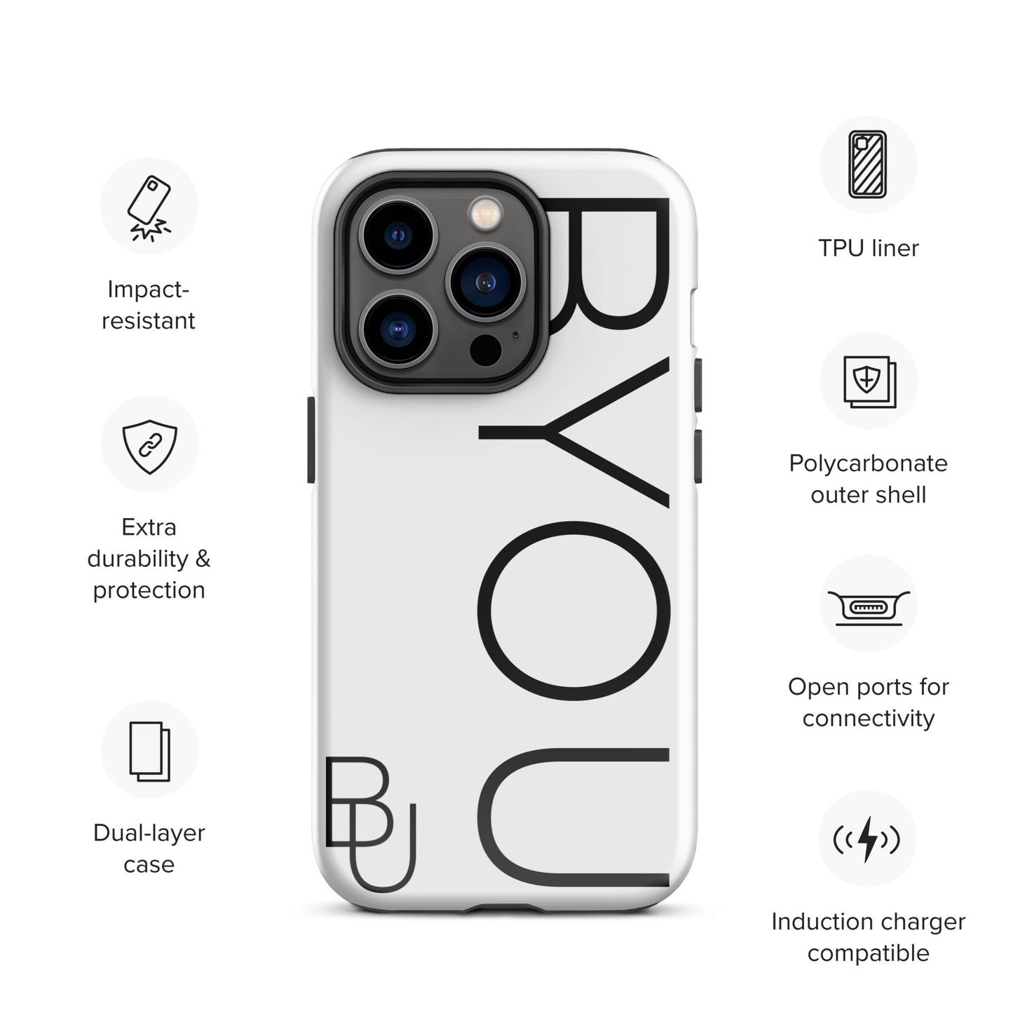 BYOU® LOGO Tough Case for iPhone®