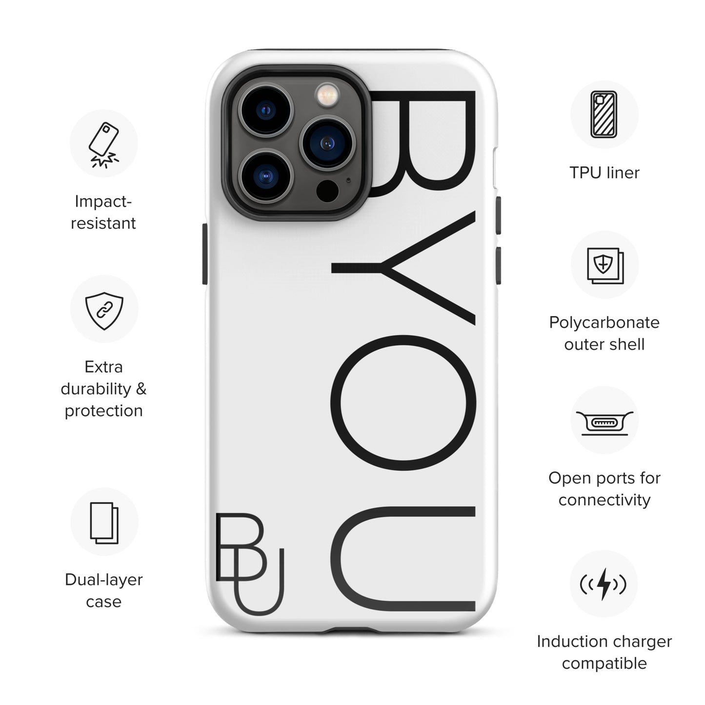 BYOU® LOGO Tough Case for iPhone®