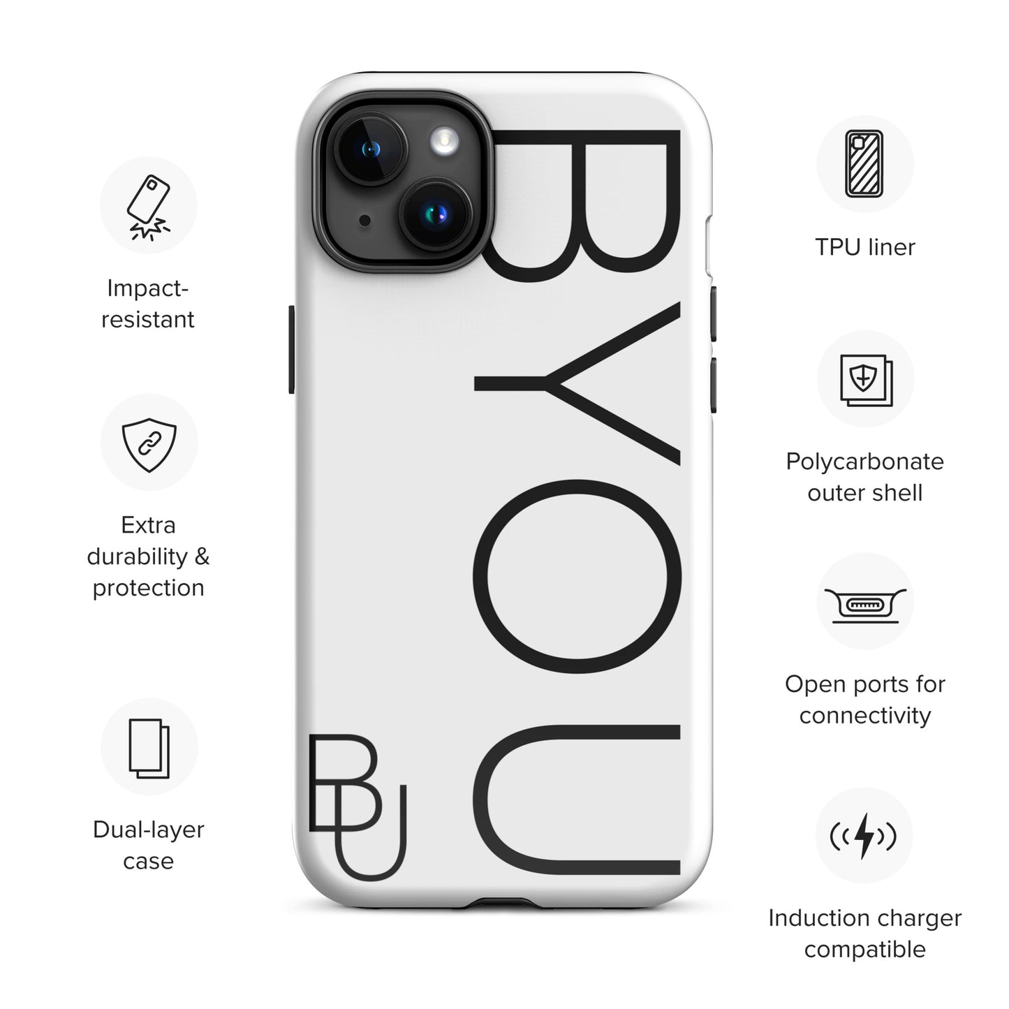 BYOU® LOGO Tough Case for iPhone®