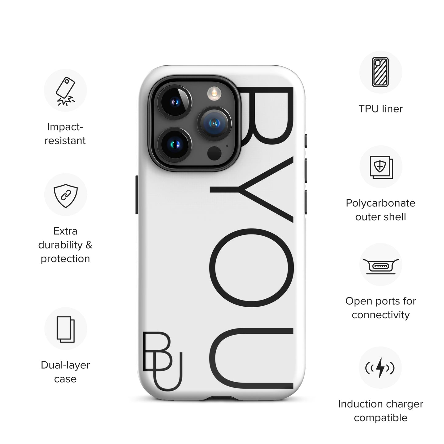 BYOU® LOGO Tough Case for iPhone®