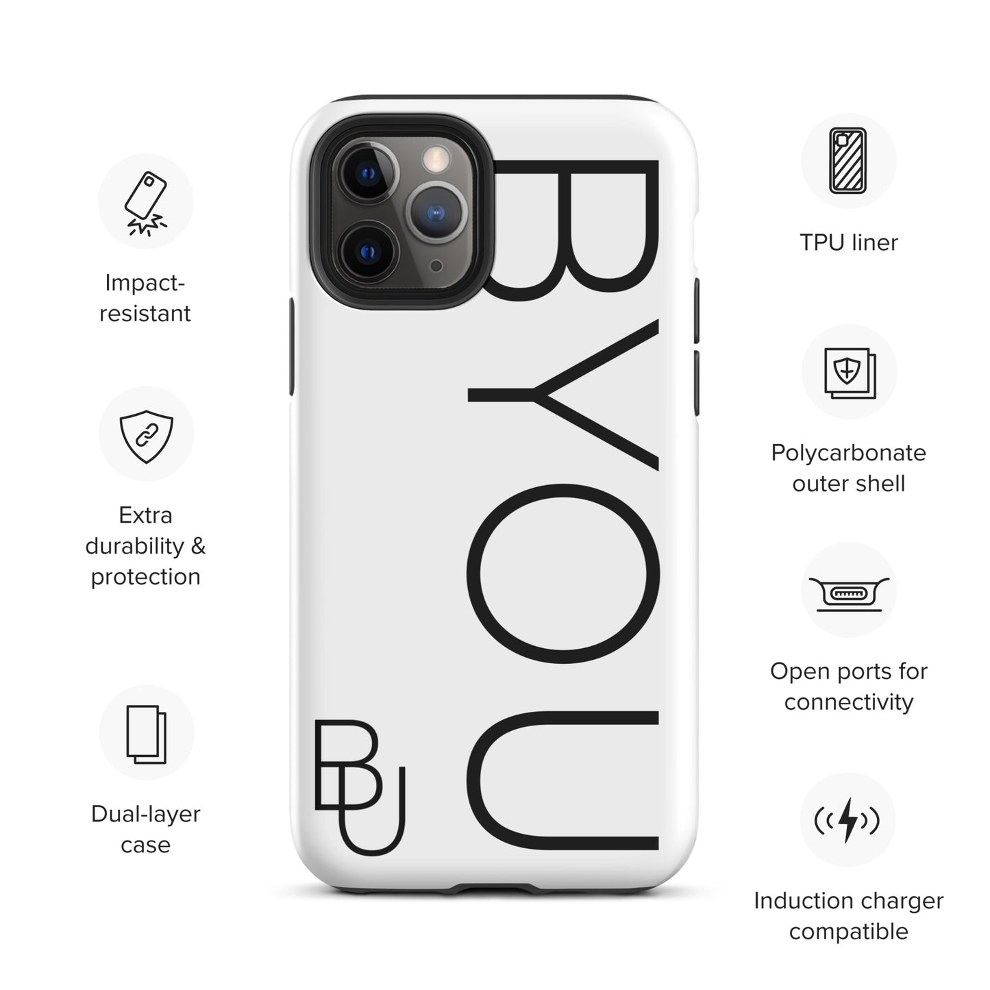 BYOU® LOGO Tough Case for iPhone®