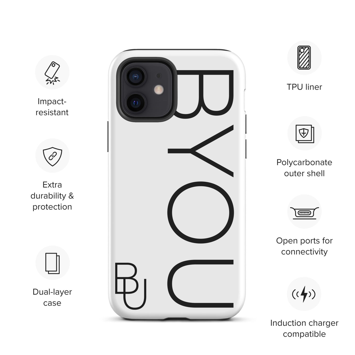 BYOU® LOGO Tough Case for iPhone®