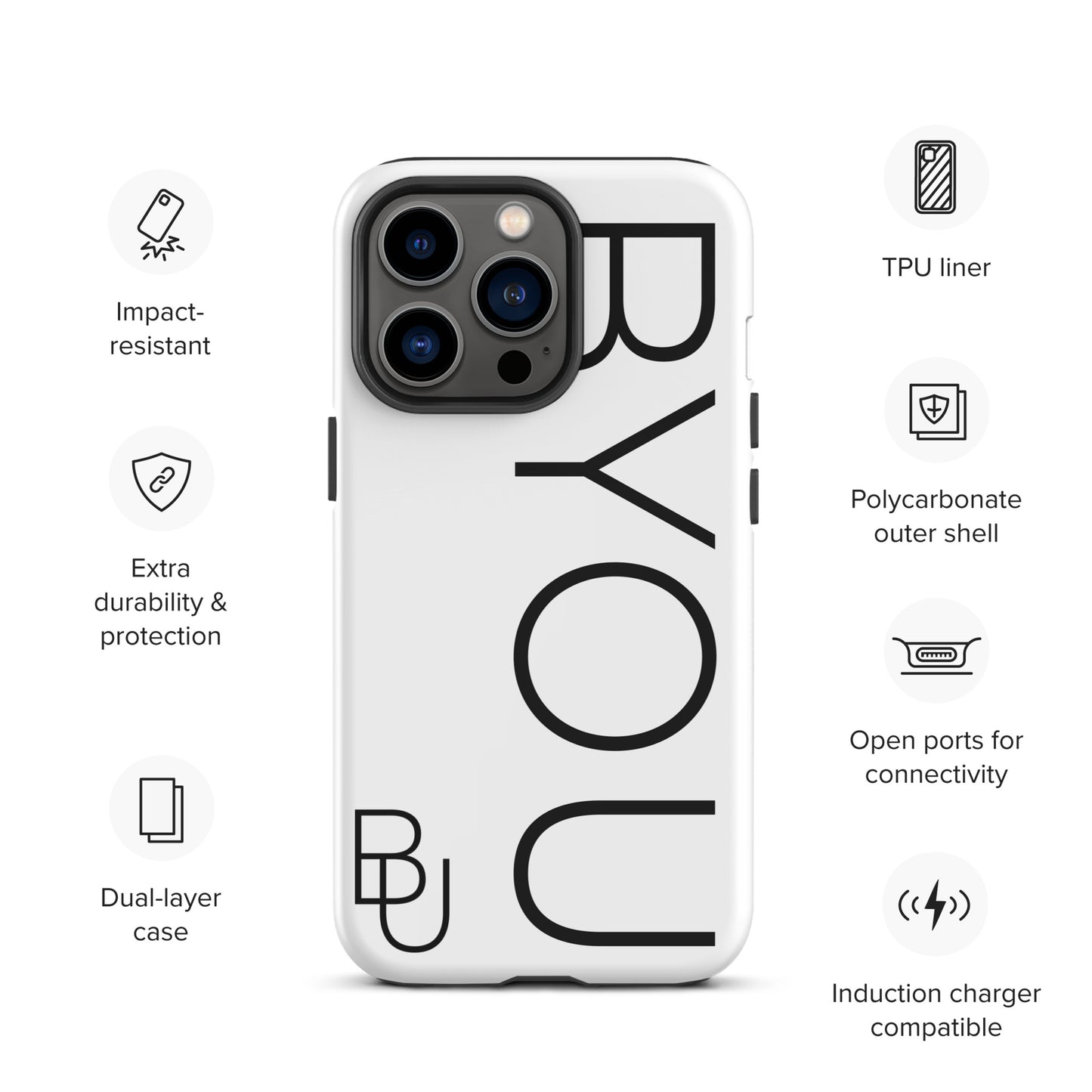 BYOU® LOGO Tough Case for iPhone®