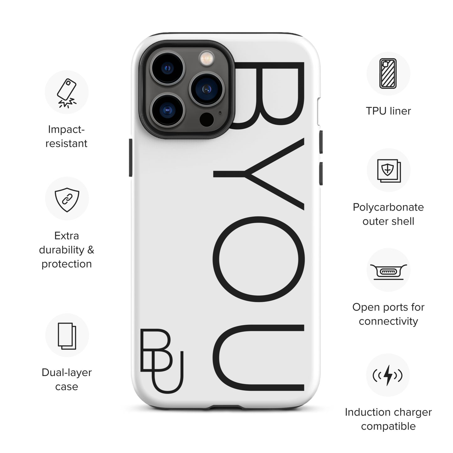 BYOU® LOGO Tough Case for iPhone®