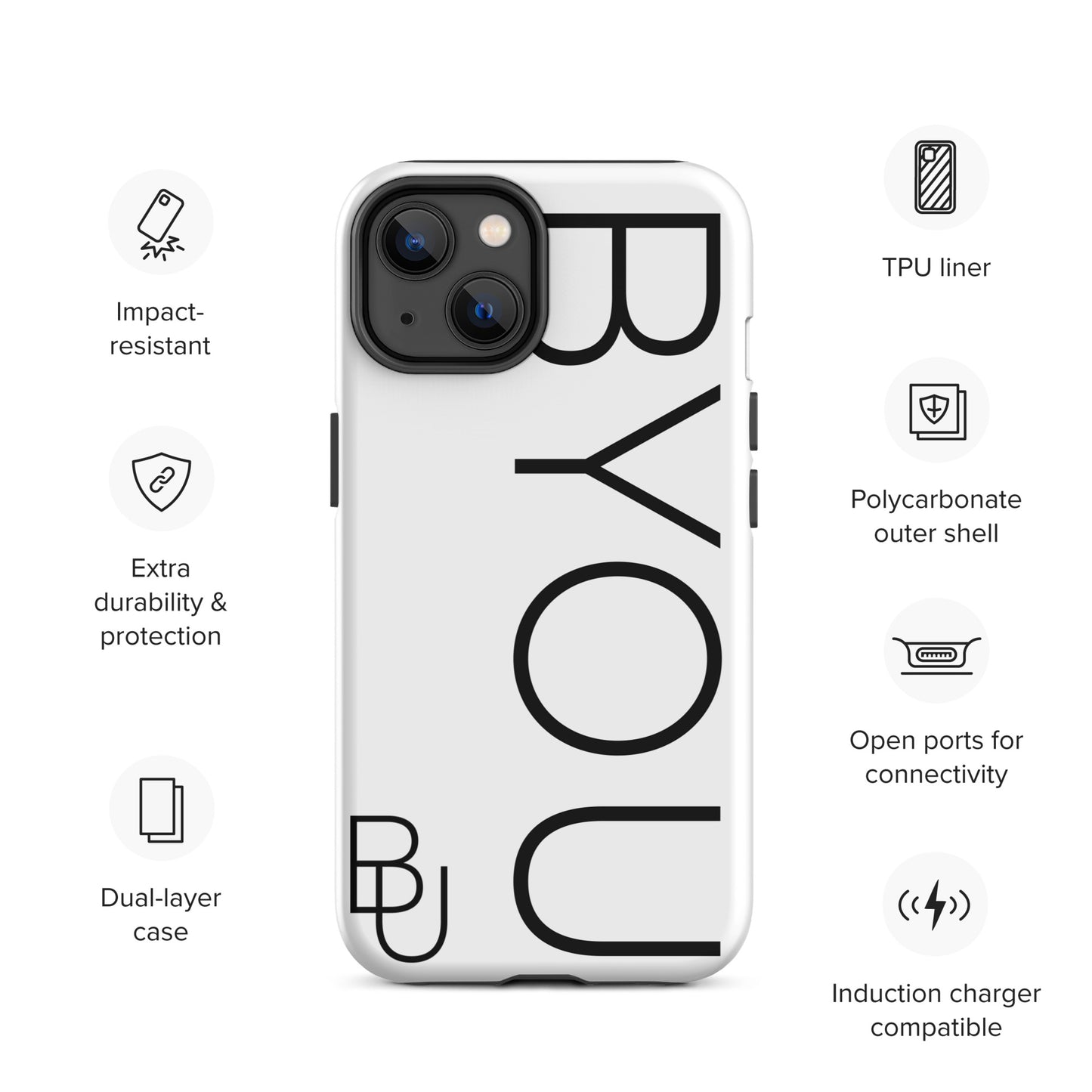 BYOU® LOGO Tough Case for iPhone®