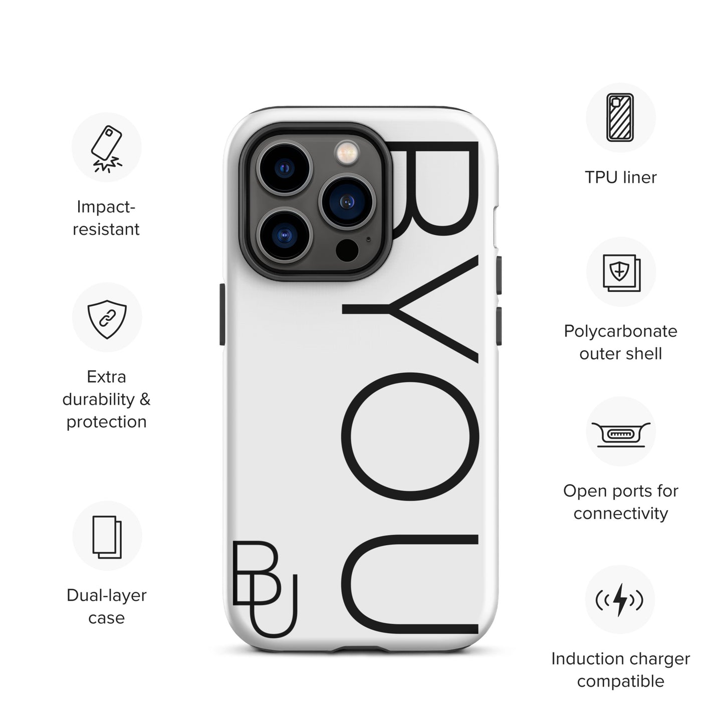 BYOU® LOGO Tough Case for iPhone®