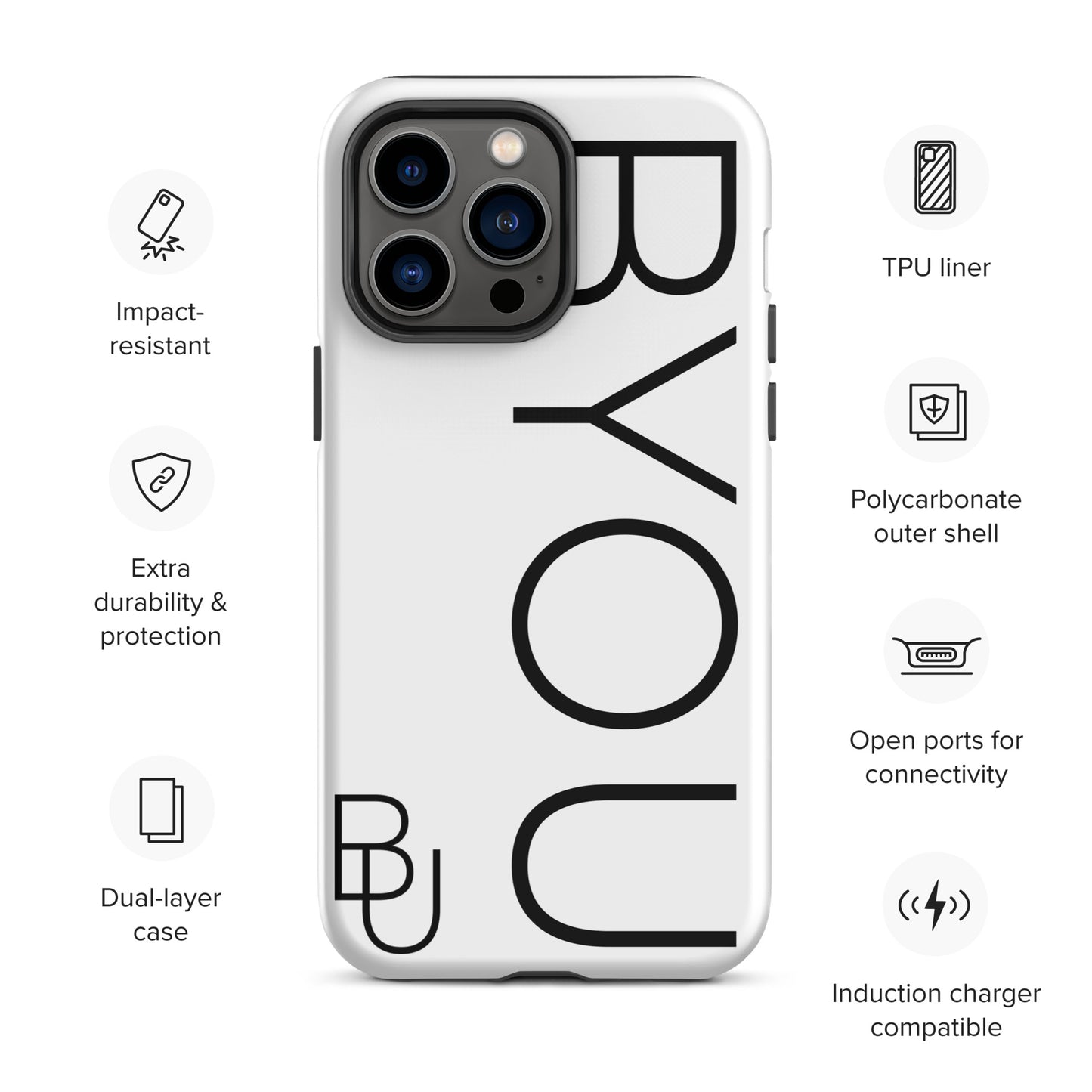 BYOU® LOGO Tough Case for iPhone®