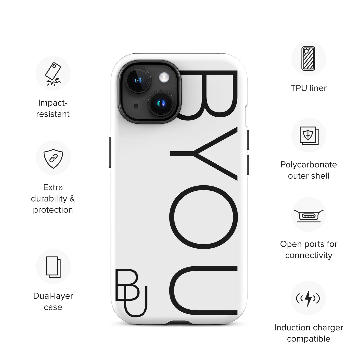 BYOU® LOGO Tough Case for iPhone®